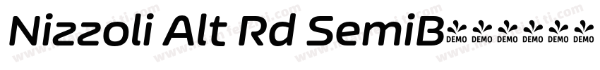 Nizzoli Alt Rd SemiB字体转换